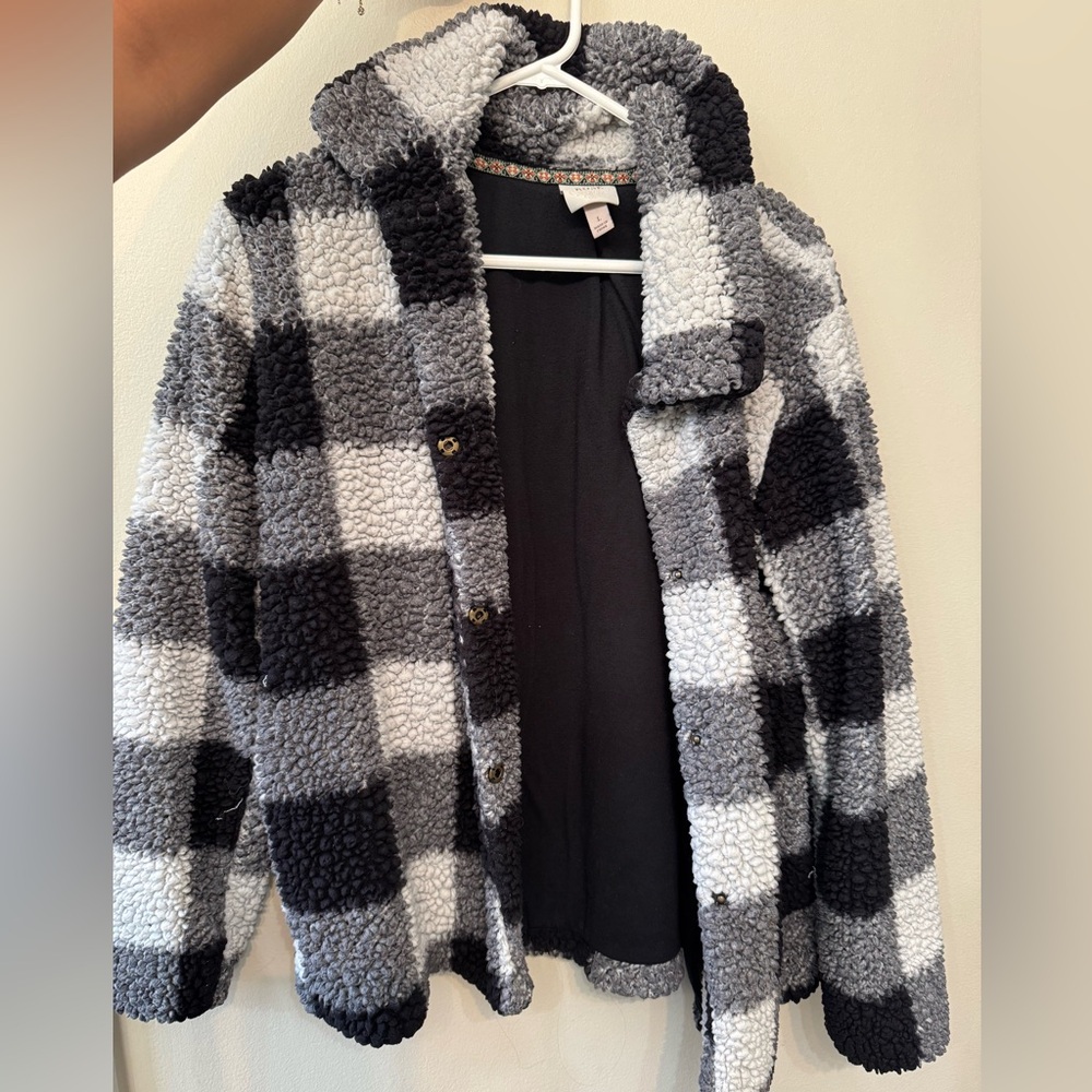 Checkered Shacket - image 1